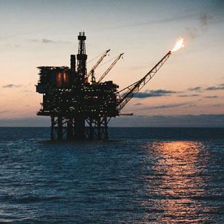 Oil platform or oil rig